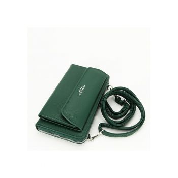 Portofel si port telefon H6017 07 Verde inchis 13935
