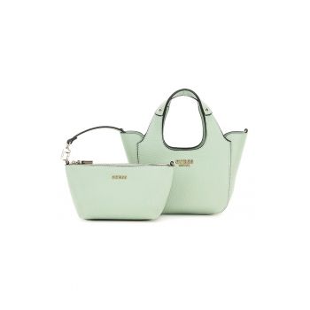 Set de geanta shopper si etui din piele ecologica