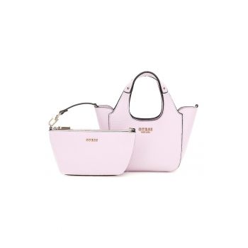 Set de geanta shopper si etui din piele ecologica