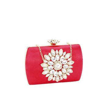 Geanta clutch cu brosa BRS-210 06