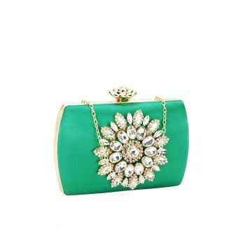 Geanta clutch cu brosa BRS-210 06