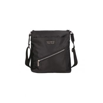 Geanta crossbody cu logo discret