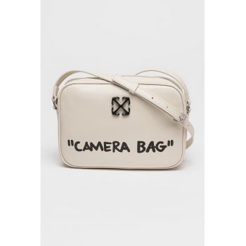 Geanta crossbody cu text in relief