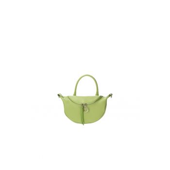 Geanta crossbody de piele cu bareta detasabila