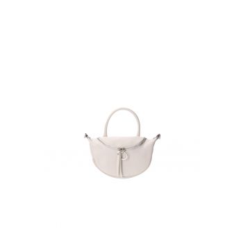 Geanta crossbody de piele cu bareta detasabila