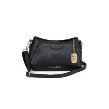 Geanta crossbody de piele cu bareta detasabila