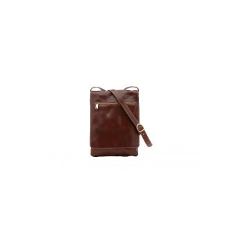 Geanta crossbody de piele cu clapa