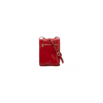 Geanta crossbody de piele cu clapa