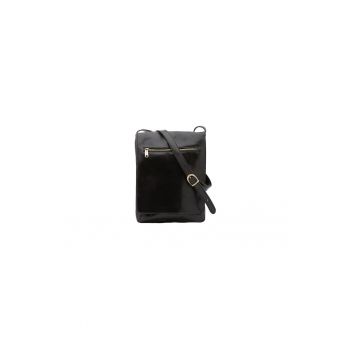 Geanta crossbody de piele cu clapa