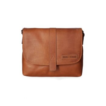 Geanta crossbody de piele cu clapa