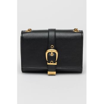 Geanta crossbody de piele ecologica cu bareta de lant