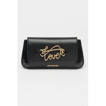 Geanta crossbody de piele ecologica cu bareta lant