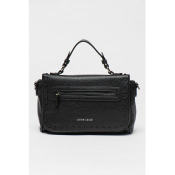 Geanta crossbody de piele ecologica cu logo
