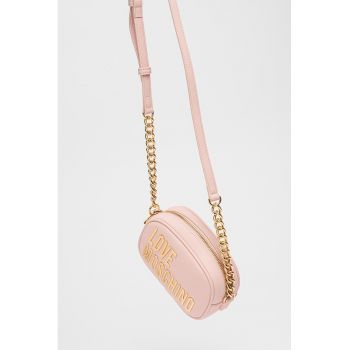 Geanta crossbody de piele ecologica cu logo