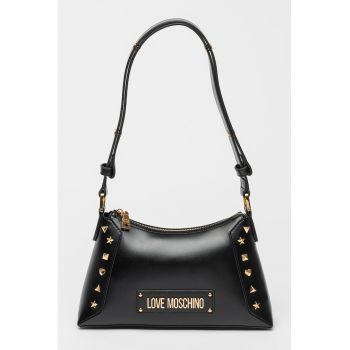 Geanta crossbody de piele ecologica cu logo