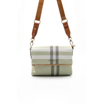 Geanta crossbody de piele ecologica - deschis - Kafav