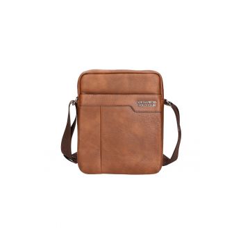 Geanta crossbody de piele ecologica - Maro