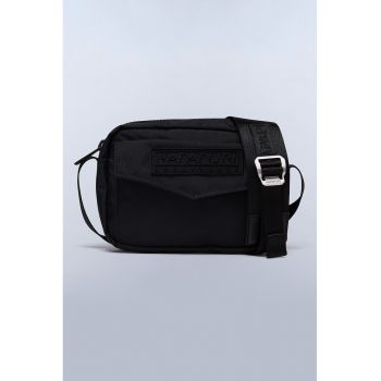 Geanta crossbody din material textil cu buzunar frontal cu clapa Morra