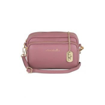 Geanta crossbody din piele cu bareta detasabila