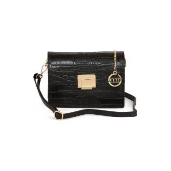 Geanta crossbody din piele cu bareta detasabila
