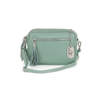 Geanta crossbody din piele cu canafi