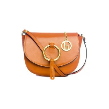 Geanta crossbody din piele cu clapa