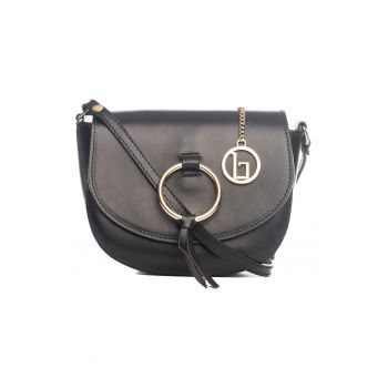 Geanta crossbody din piele cu clapa