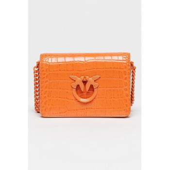 Geanta crossbody din piele cu clapa