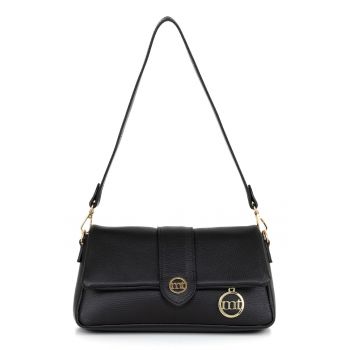 Geanta crossbody din piele cu pandantiv cu logo