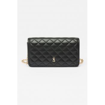 Geanta crossbody matlasata cu bareta de lant Forte