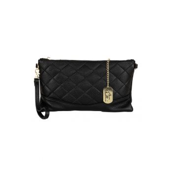 Geanta crossbody matlasata din piele