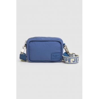 Geanta crossbody textila cu bareta ajustabila Brianae