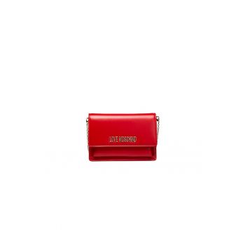 Geanta crosssbody din piele ecologica cu logo