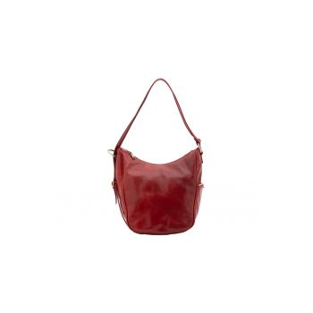 Geanta hobo de piele