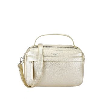 Geanta ivory metalizat casual  H6997 126 Ivory
