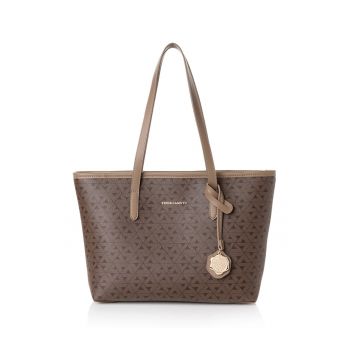 Geanta shopper cu model monograma