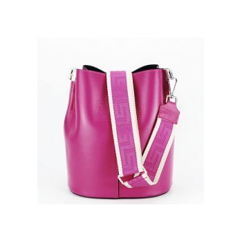 Geanta tip sac din piele naturala 8951 122 Maro 14021