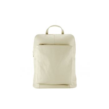 Rucsac din piele naturala 2 in 1 crem 1441 123 12150