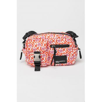 Geanta crossbody cu buzunare exterioare si model