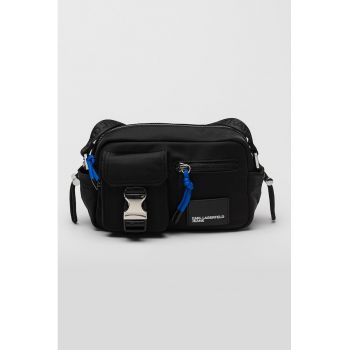 Geanta crossbody cu logo aplicat
