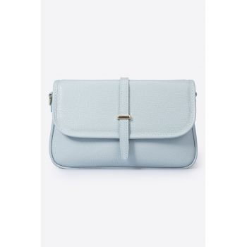 Geanta crossbody de piele cu aspect texturat