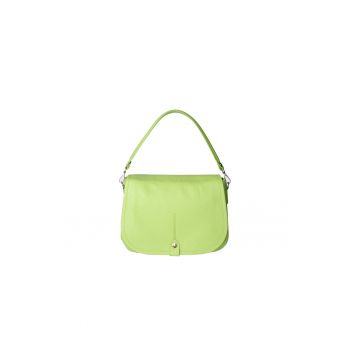 Geanta crossbody de piele cu clapa