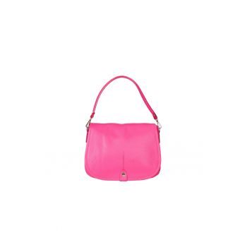 Geanta crossbody de piele cu clapa