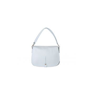 Geanta crossbody de piele cu clapa