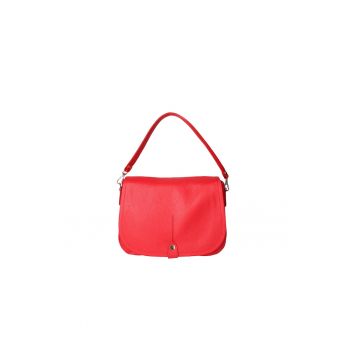 Geanta crossbody de piele cu clapa