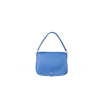 Geanta crossbody de piele cu clapa