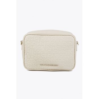 Geanta crossbody de piele ecologica cu logo