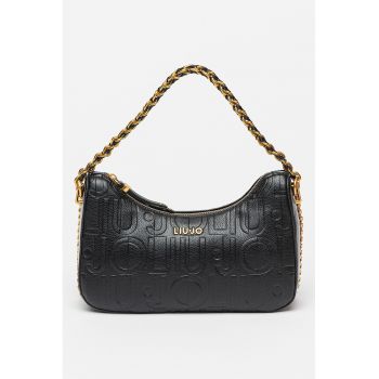 Geanta crossbody de piele ecologica cu logo Adonide