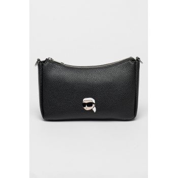 Geanta crossbody de piele ecologica cu logo Ikon