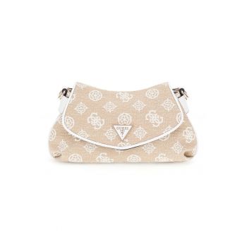 Geanta crossbody din material textil cu model logo Beyza